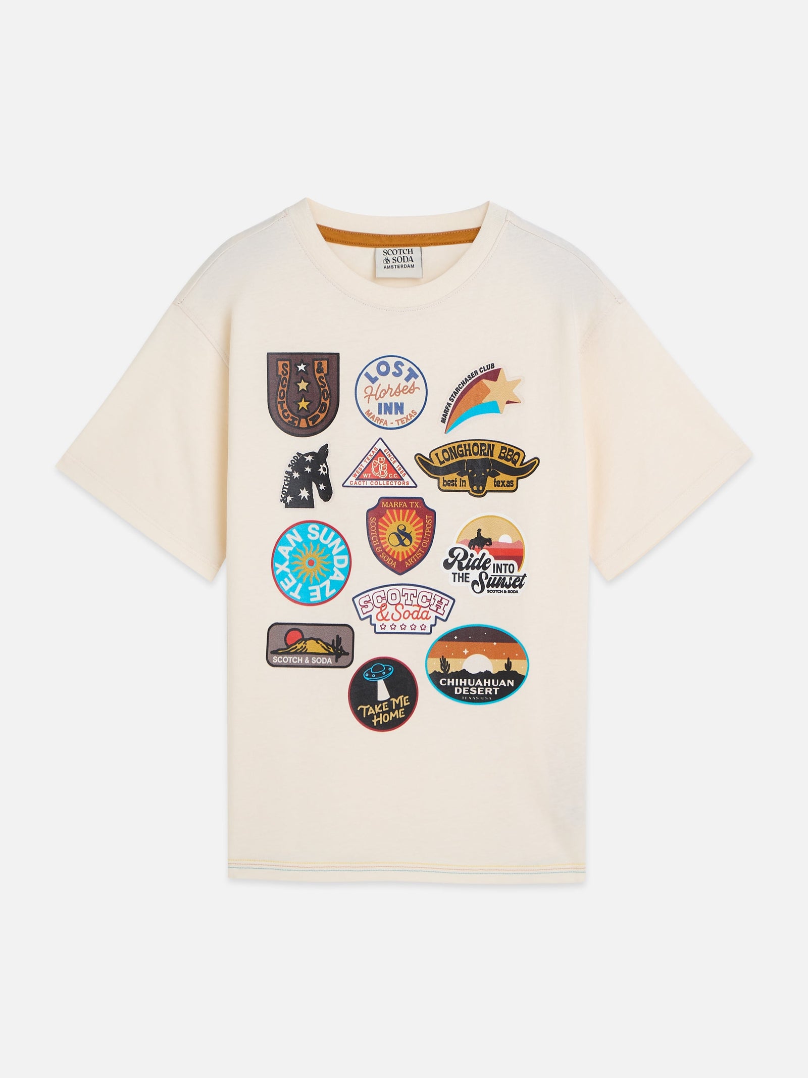 Scotch & Soda FRONT ARTWORK RELAXEDFIT TSHIRT