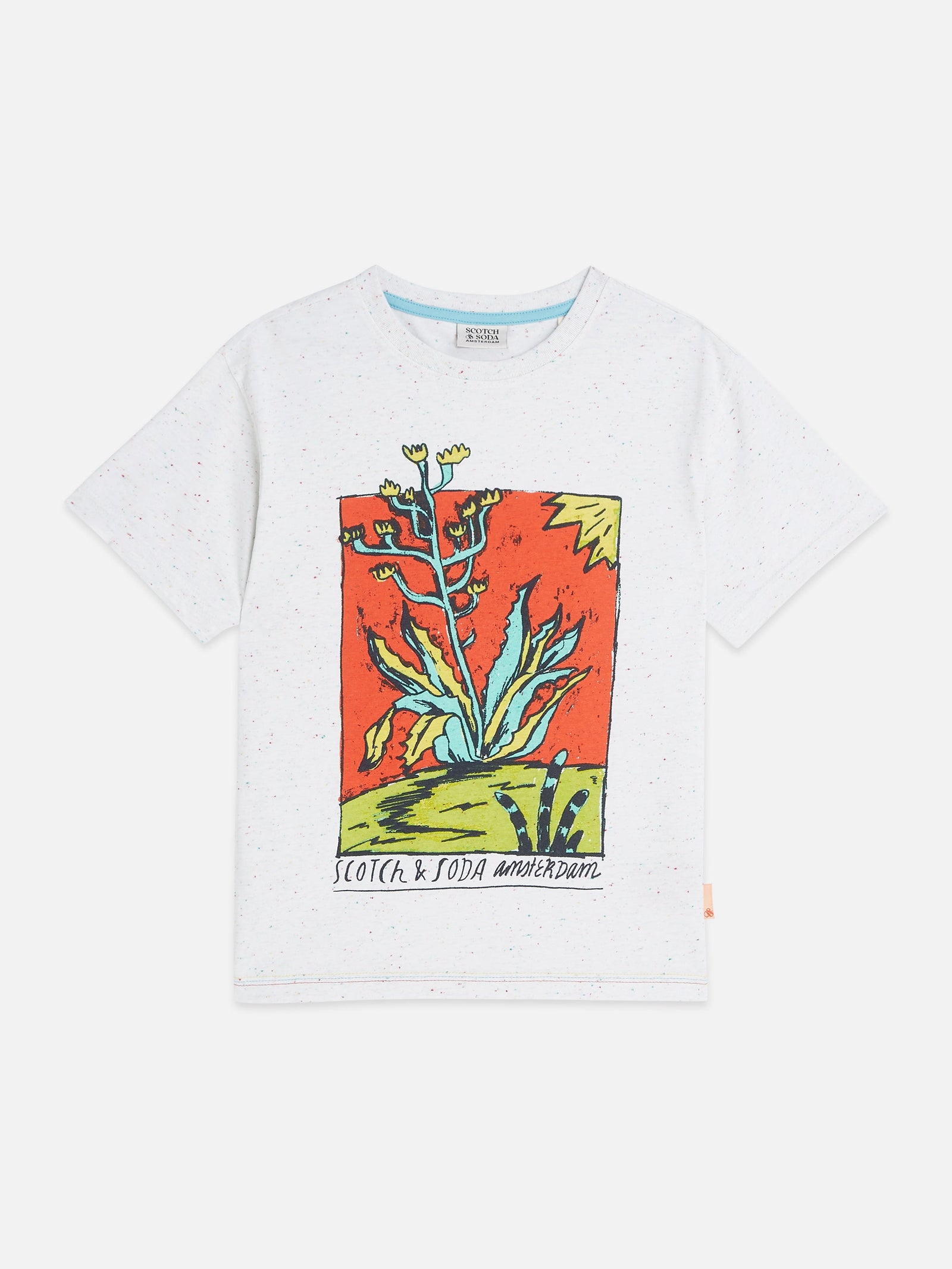 Scotch & Soda FRONT ARTWORK NEPS RELAXEDFIT TSHIRT