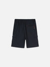 Jongens COTTONLINEN CARGO REGULARFIT SHORTS van Scotch & Soda in de kleur CARBON in maat 176.