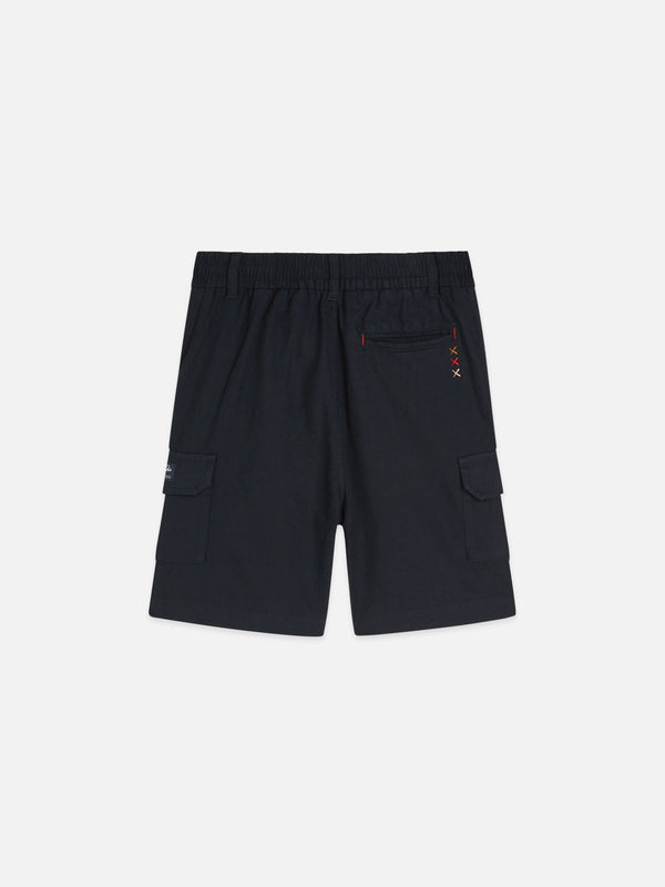 Scotch & Soda COTTONLINEN CARGO REGULARFIT SHORTS