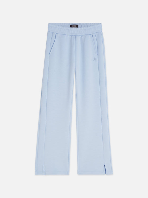 Meisjes SEASONAL CORE STRAIGHTLEG VISCOSEBLEND SWEATPANTS van Scotch & Soda in de kleur WINDSURFER in maat 176.