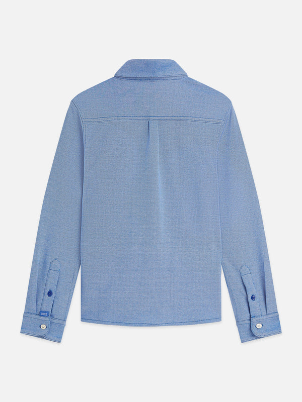 Scotch & Soda Twotone regularfit pique shirt