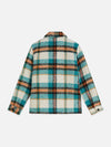 Jongens Yarn dyed boucle relaxedfit overshirt van Scotch & Soda in de kleur BISCAY BAY CHECK in maat 176.
