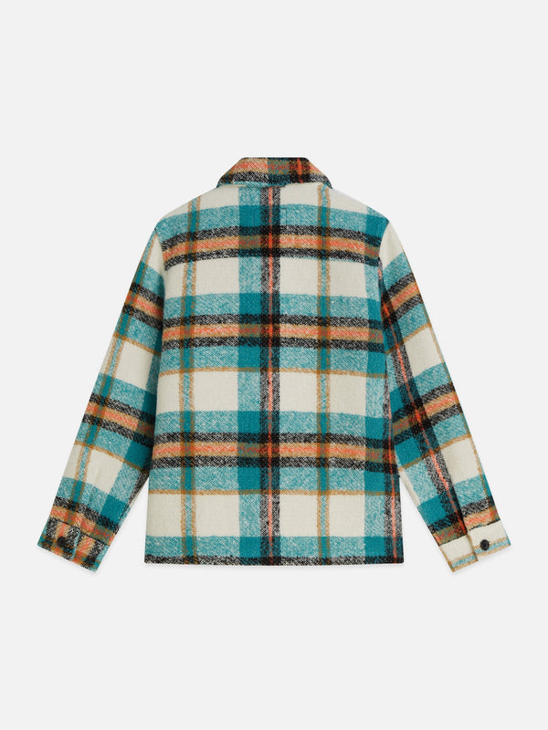 Scotch & Soda Yarn dyed boucle relaxedfit overshirt