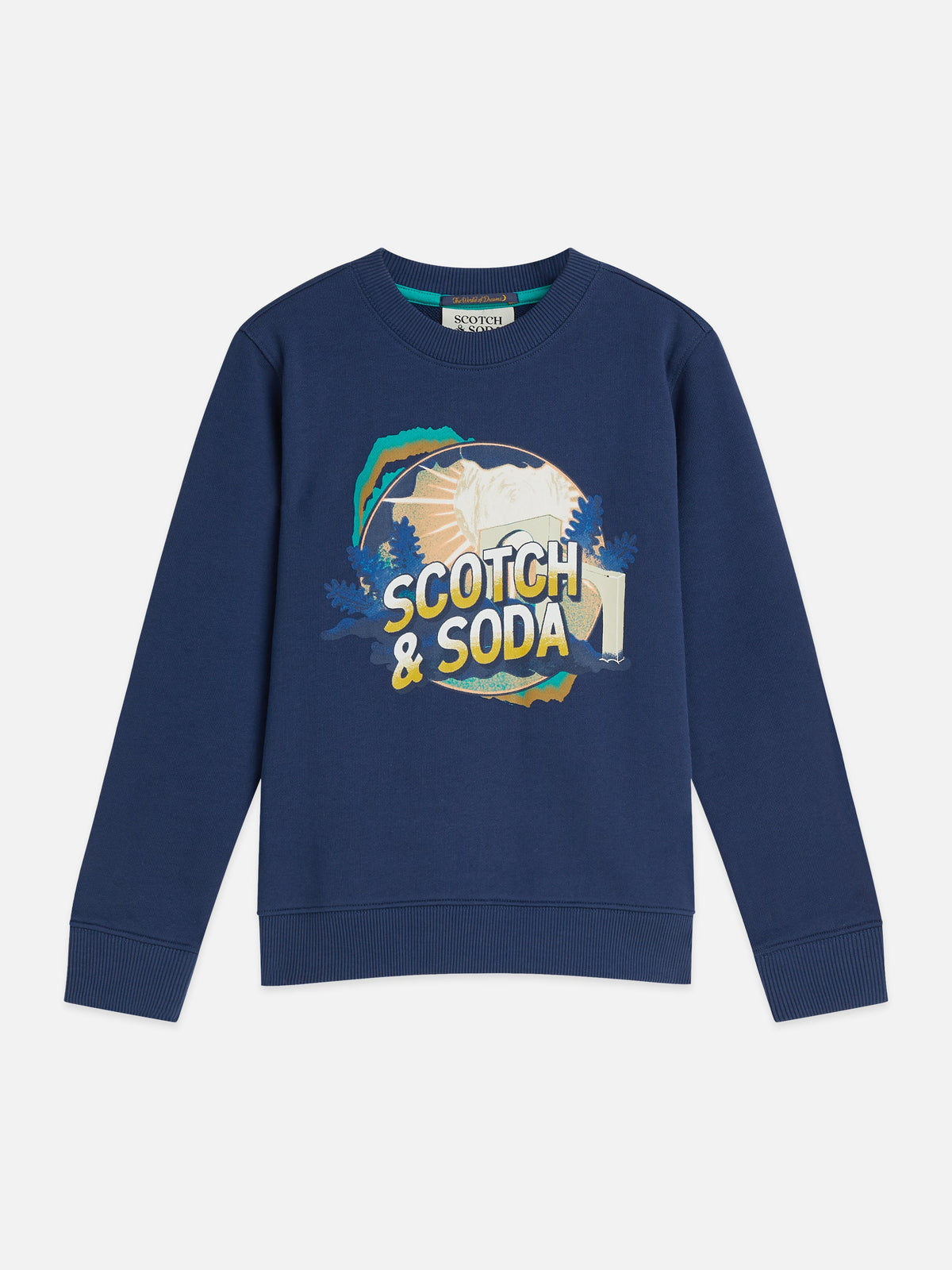 Scotch & Soda Front artwork regularfit sweatshirt