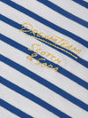 Jongens Yarndyed striped artwork relaxedfit longsleeved Tshirt van Scotch & Soda in de kleur STRONG BLUE STRIPE in maat 176.