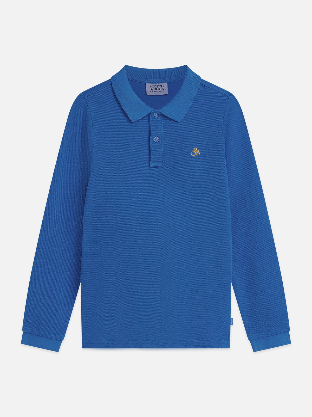 Scotch & Soda Long sleeve garment dyed polo