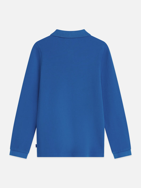 Scotch & Soda Long sleeve garment dyed polo
