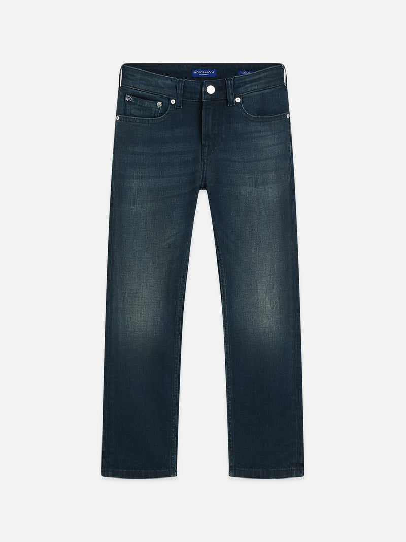Jongens Dean loose taper fit jeans van Scotch & Soda in de kleur FORTY WINKS in maat 176.