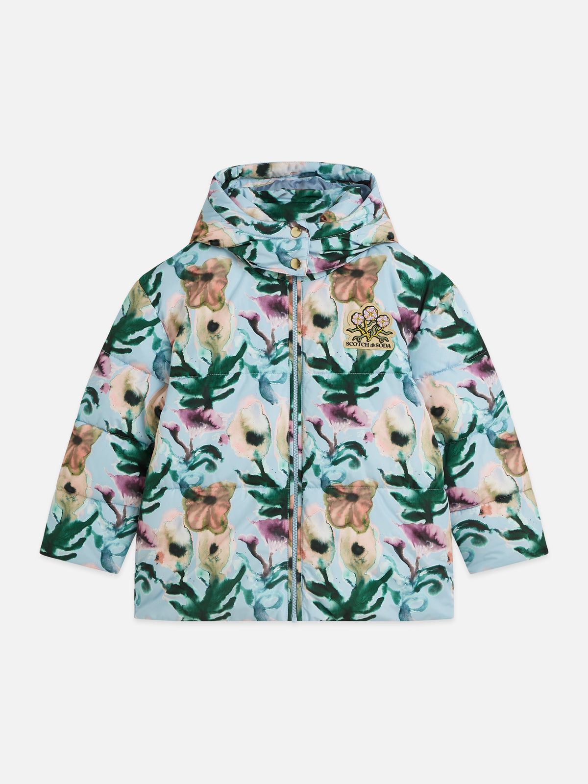 Scotch & Soda Printed puffer jacket