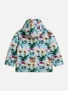 Meisjes Printed puffer jacket van Scotch & Soda in de kleur WATERCOLOUR FLOWER DUSTY BLUE in maat 176.