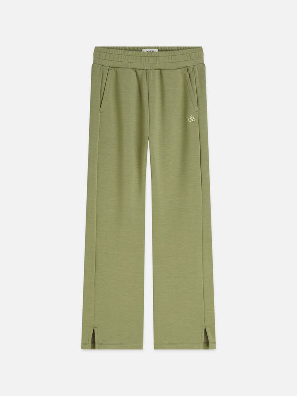 Meisjes Straightleg viscoseblend sweatpants van Scotch & Soda in de kleur OIL GREEN in maat 176.