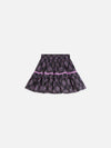 Meisjes Printed cotton skirt van Scotch & Soda in de kleur SOFT GEO AFRICAN VIOLET in maat 176.