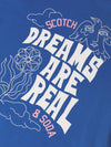 Meisjes Front artwork relaxedfit Tshirt van Scotch & Soda in de kleur STRONG BLUE in maat 176.
