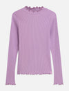 Meisjes Ribbed slimfit longsleeved Tshirt van Scotch & Soda in de kleur AFRICAN VIOLET in maat 176.