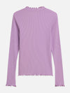 Meisjes Ribbed slimfit longsleeved Tshirt van Scotch & Soda in de kleur AFRICAN VIOLET in maat 176.
