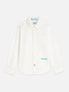 Jongens LINEN SHIRT van Scotch & Soda in de kleur BRIGHT WHITE in maat 176.