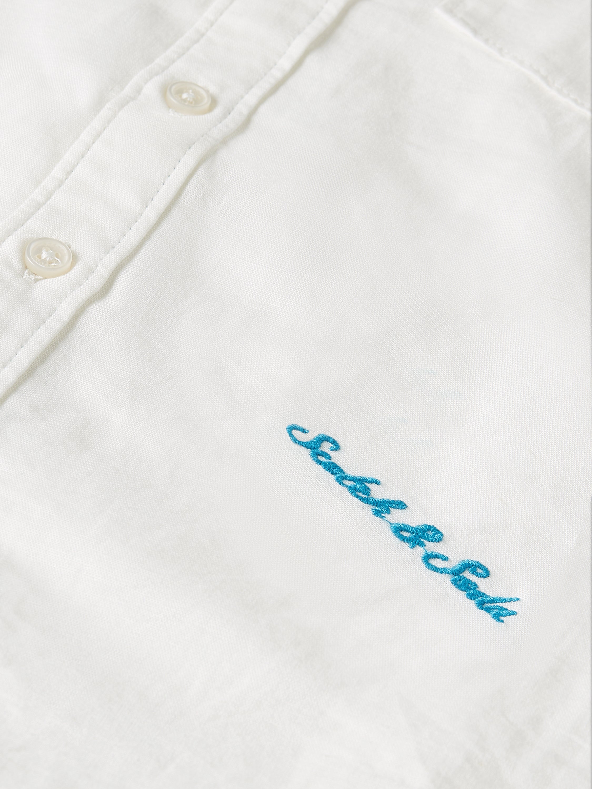 Jongens LINEN SHIRT van Scotch & Soda in de kleur BRIGHT WHITE in maat 176.