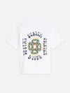Jongens FRONT AND BACK ARTWORK RELAXED FIT TSHIRT van Scotch & Soda in de kleur BRIGHT WHITE in maat 176.