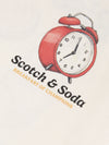 Jongens Relaxedfit tshirt with front and back artwork van Scotch & Soda in de kleur EGGNOG in maat 176.