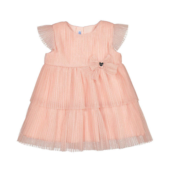 Meisjes Pleated tulle dress           van Mayoral in de kleur Blossom    in maat 86.