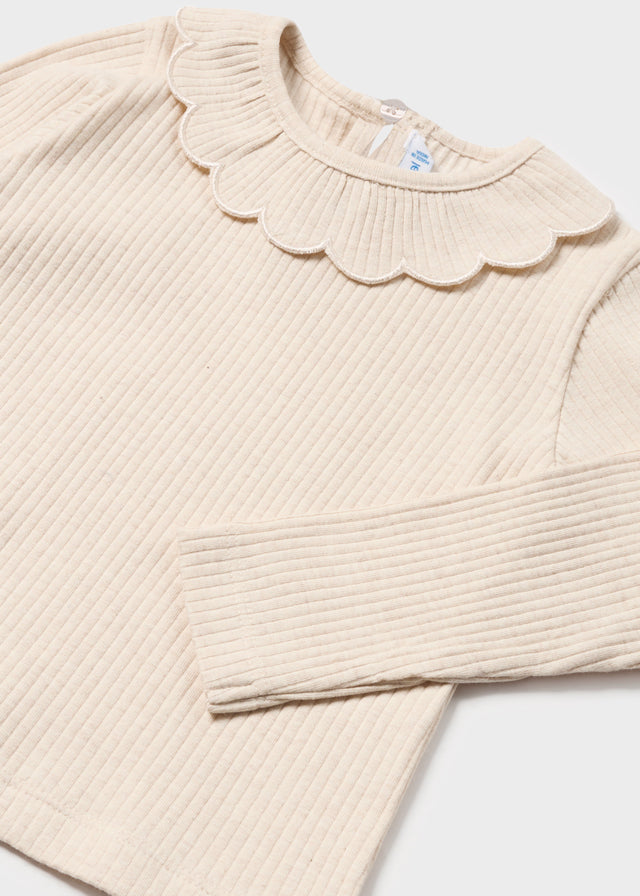 Mayoral L/s ribbed shirt