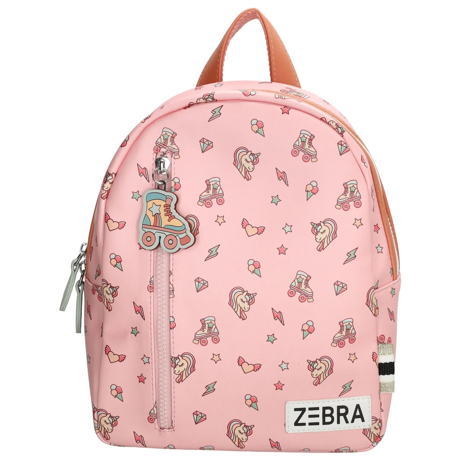 Zebra Girls Rugzak - Rolschaatsen roze (S)