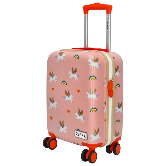 Zebra Reistrolley Unicorn - Roze