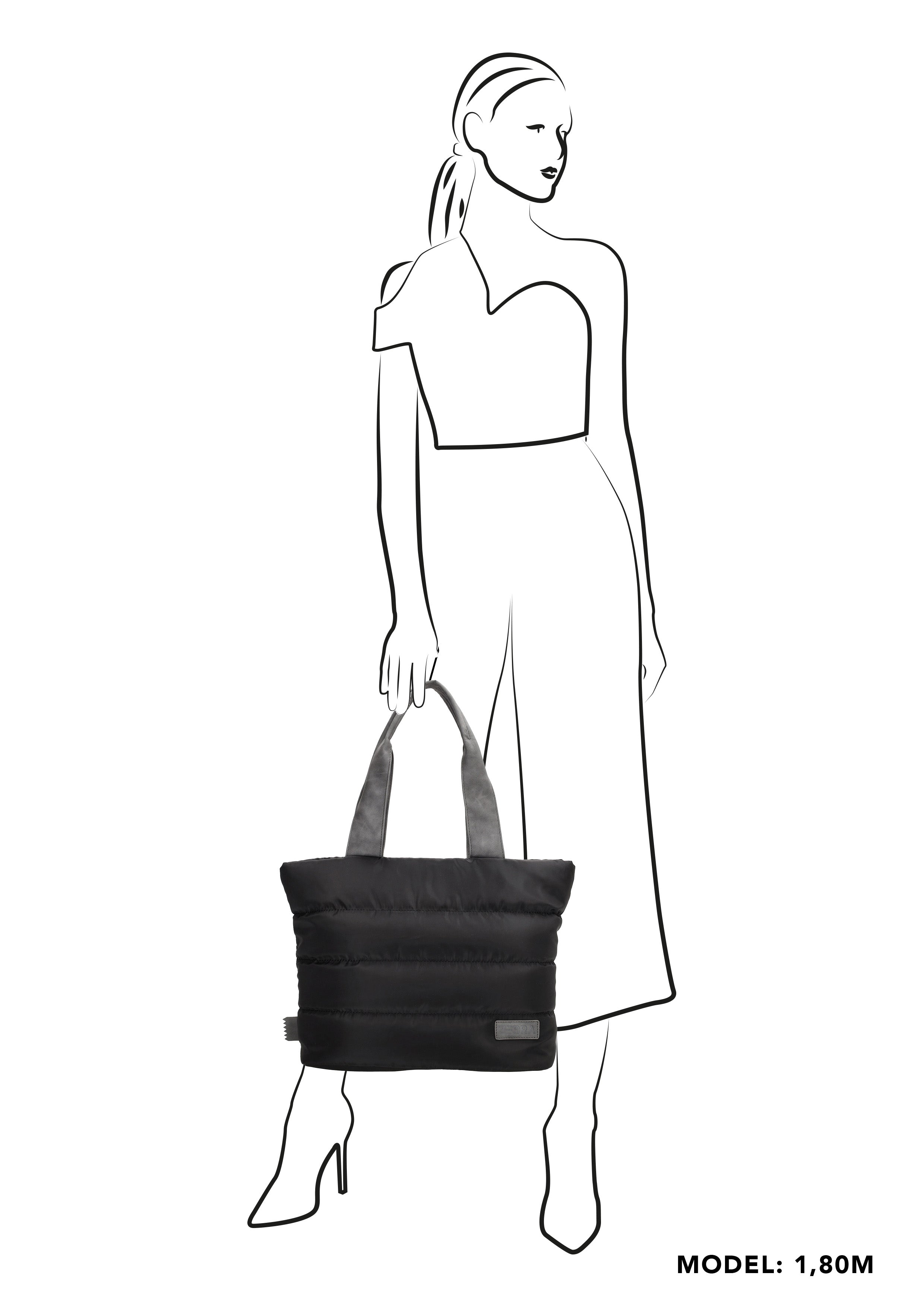 Zebra Shopper Elkse - Zwart