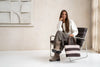 Zebra Elske Shopper streep beige/bruin
