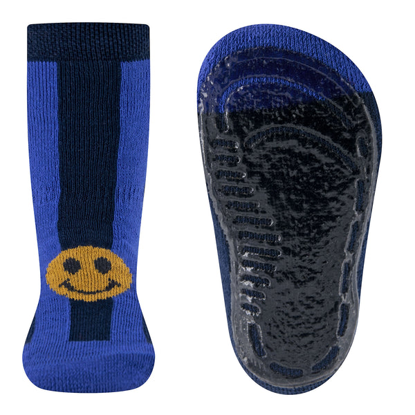 Ewers Anti-slip sokken Streep met smiley
