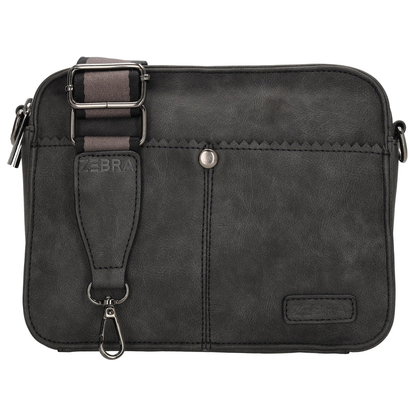 Zebra Schoudertas Cynthia - Zwart