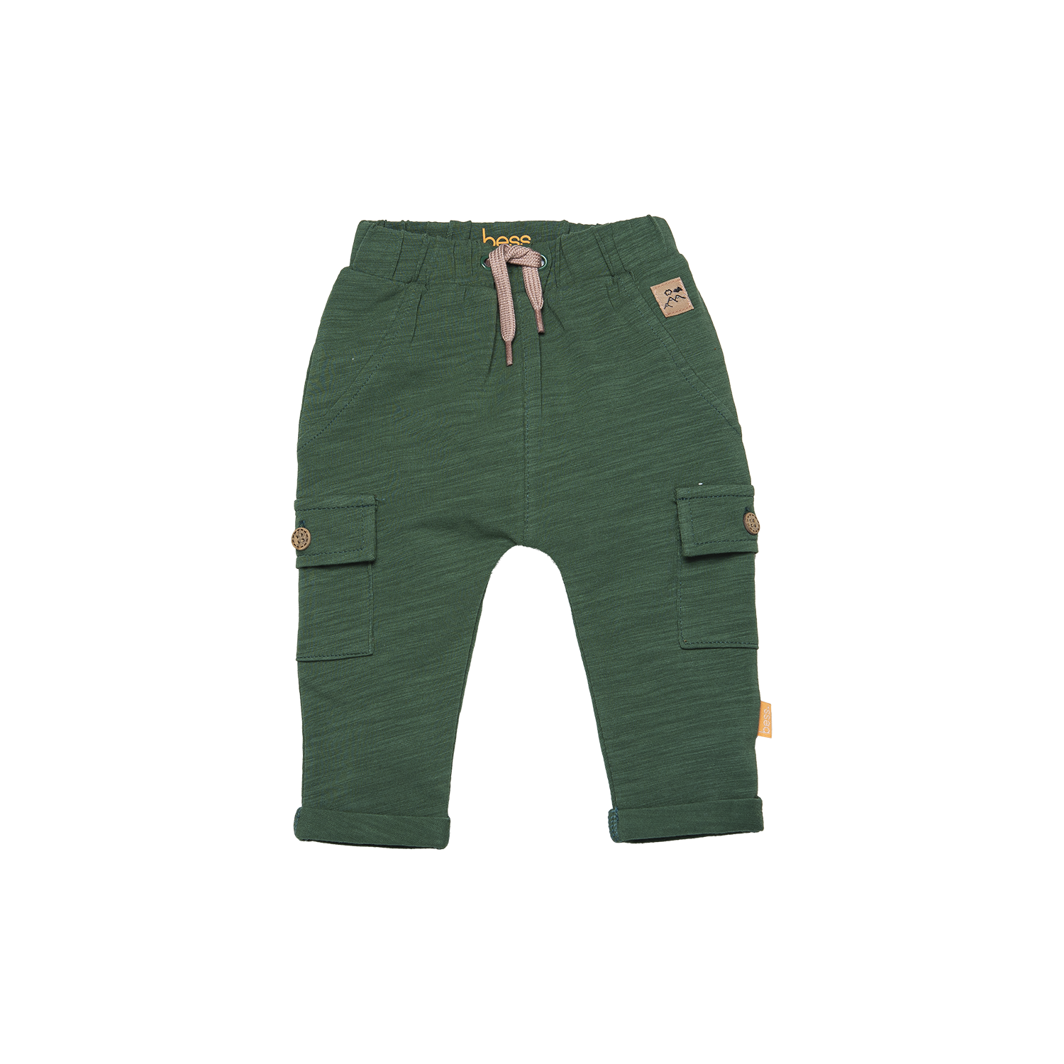 Jongens Pants Cargo Sweat van B.E.S.S. in de kleur Green in maat 68.