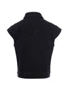 Meisjes Black Denim Gilet van LOOXS 10sixteen in de kleur black in maat 176.