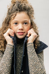 Meisjes Black Denim Gilet van LOOXS 10sixteen in de kleur black in maat 176.