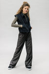 Meisjes Black Denim Gilet van LOOXS 10sixteen in de kleur black in maat 176.