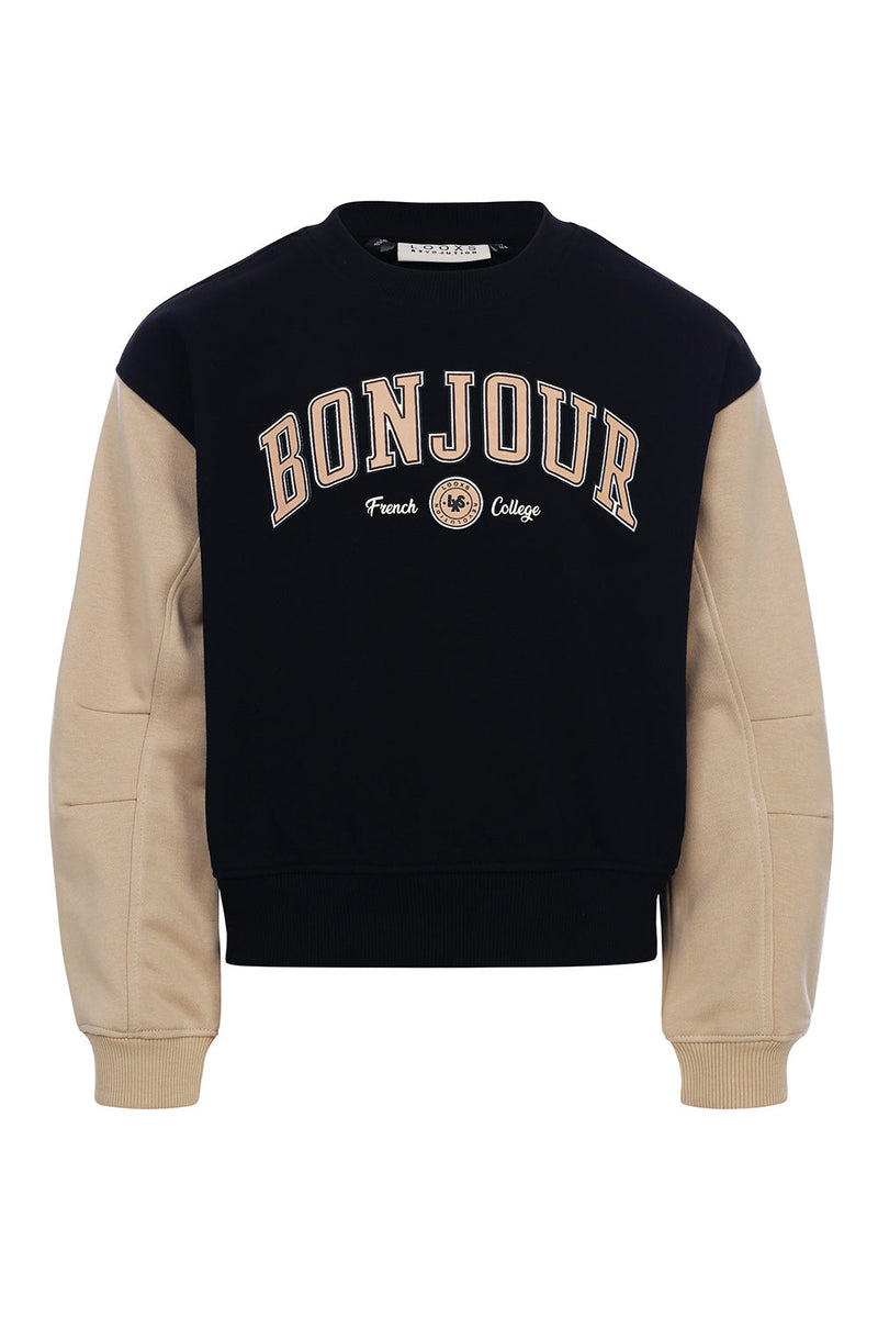Meisjes Sweater van LOOXS 10sixteen in de kleur black in maat 176.