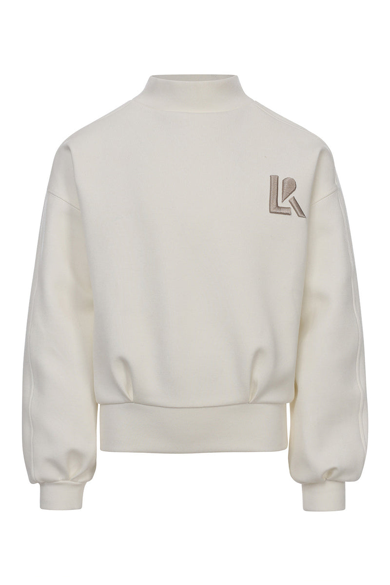 Meisjes Soft Sweater van LOOXS 10sixteen in de kleur off white in maat 176.