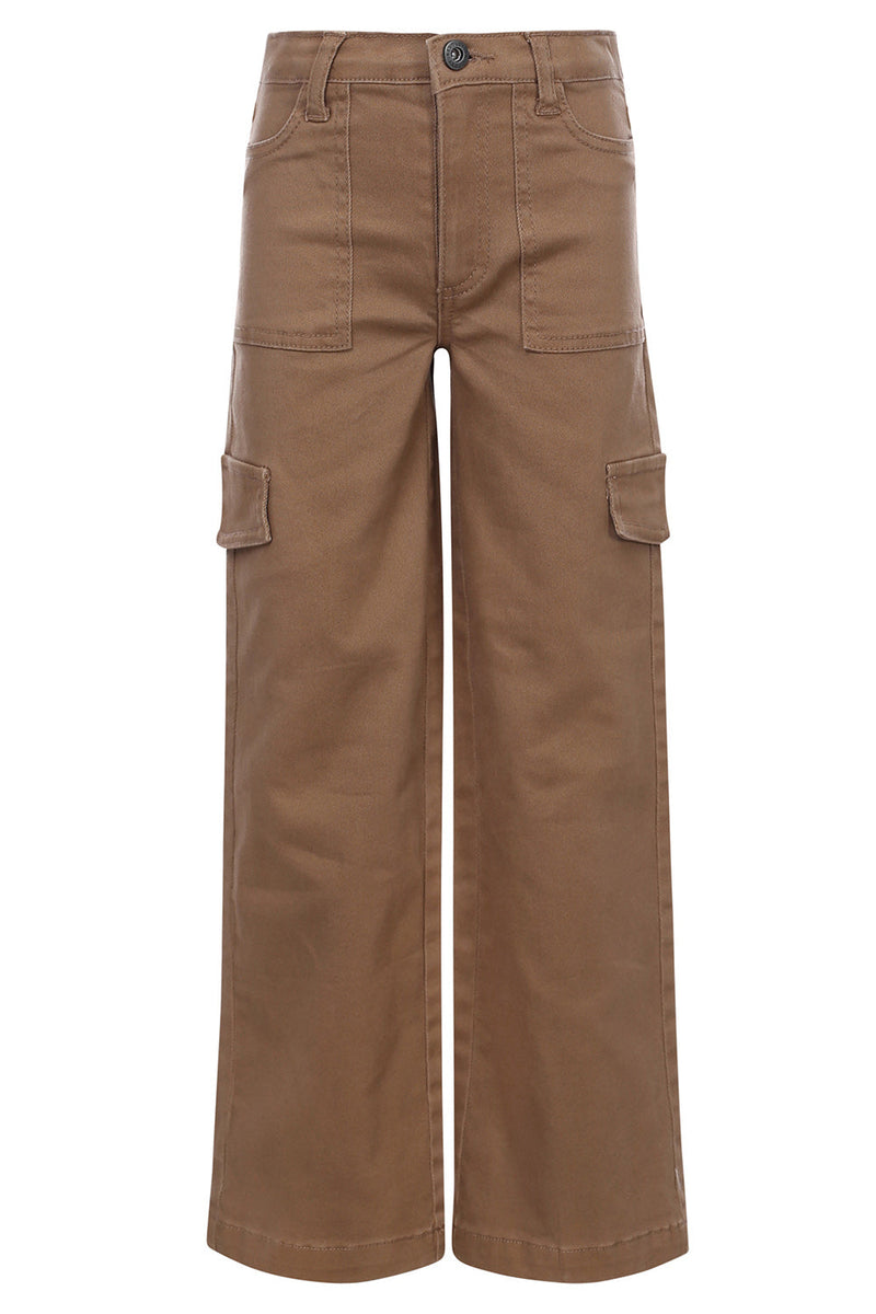 Meisjes Cargo Pants van LOOXS 10sixteen in de kleur Capuccino in maat 176.