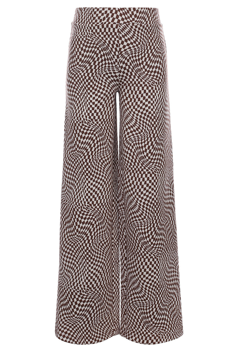 Meisjes Jaquard Knit Pants van LOOXS 10sixteen in de kleur Swirl check in maat 176.