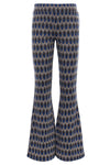Meisjes Interlock Pattern Flare Pants van LOOXS 10sixteen in de kleur peacock blues in maat 176.