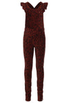Meisjes Velvet Rib Jumpsuit van LOOXS Little in de kleur Spots ao in maat 128.