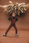 Meisjes Velvet Rib Jumpsuit van LOOXS Little in de kleur Spots ao in maat 128.