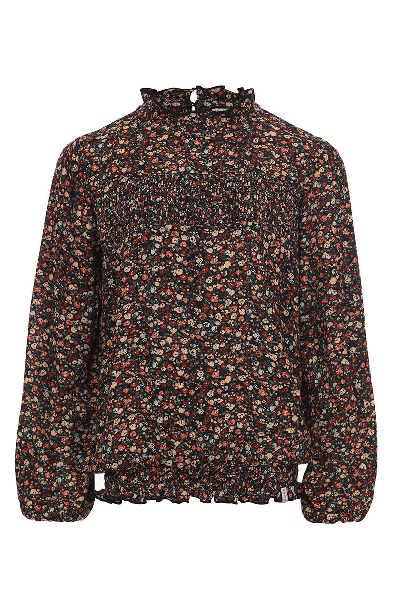 Meisjes Floral Crepe Blouse van LOOXS Little in de kleur Autumn blossom in maat 128.