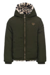 Meisjes Reversible Outerwear Jacket van LOOXS Little in de kleur Dalmation print in maat 128.