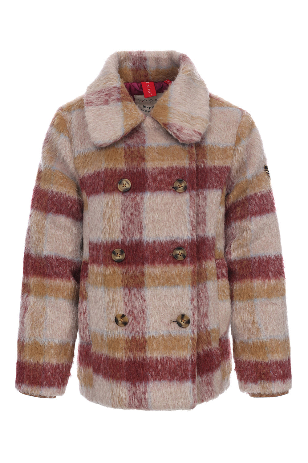 LOOXS Little Sand Check Coat