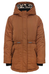 Meisjes Parka van LOOXS Little in de kleur Honey in maat 128.