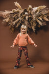 Meisjes Sweater van LOOXS Little in de kleur Warm Orange in maat 128.