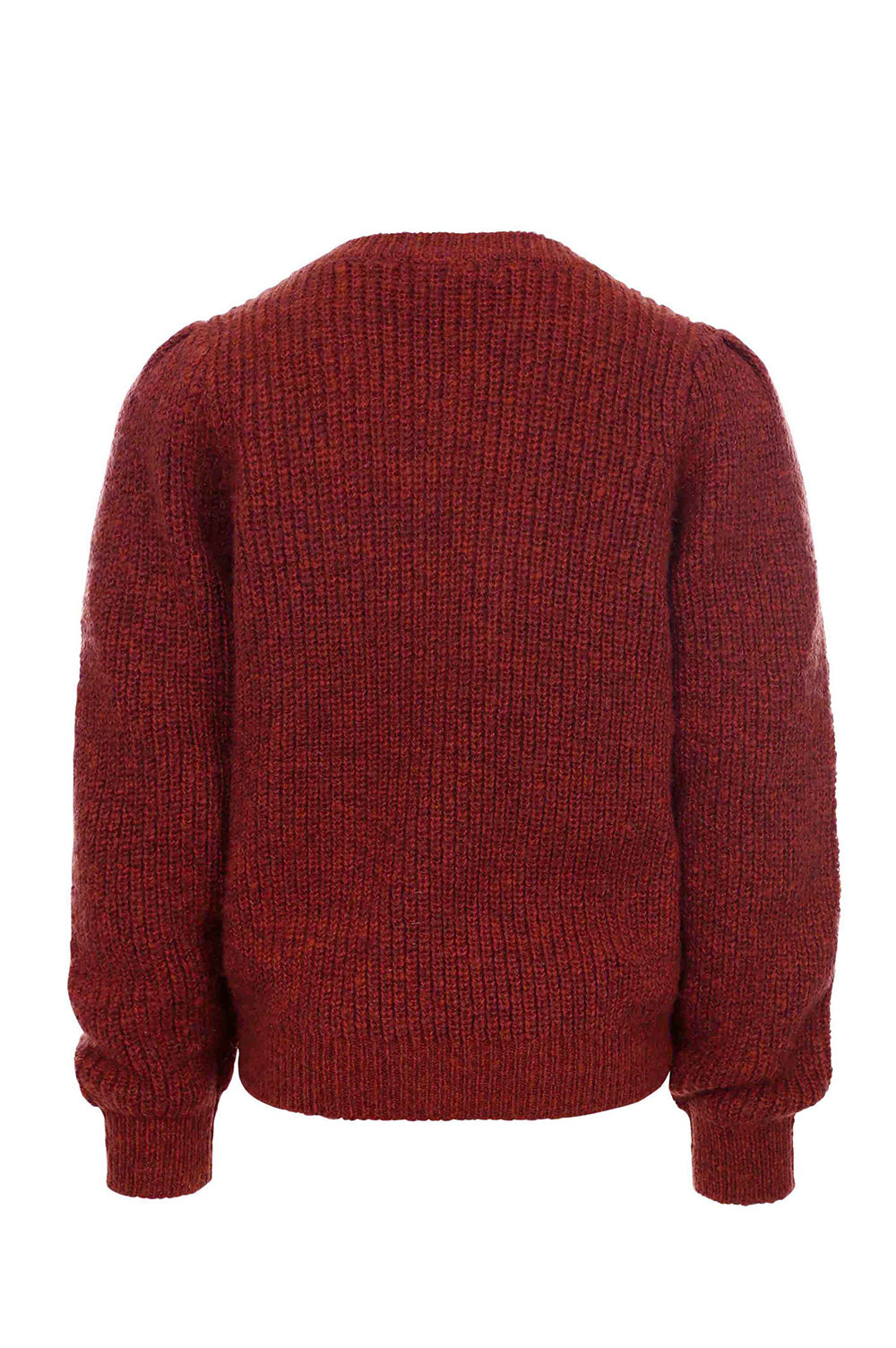 Meisjes Knitted Pullover van LOOXS Little in de kleur TERRA in maat 128.
