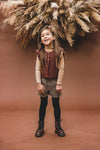 Meisjes Check Short van LOOXS Little in de kleur seventies check in maat 128.